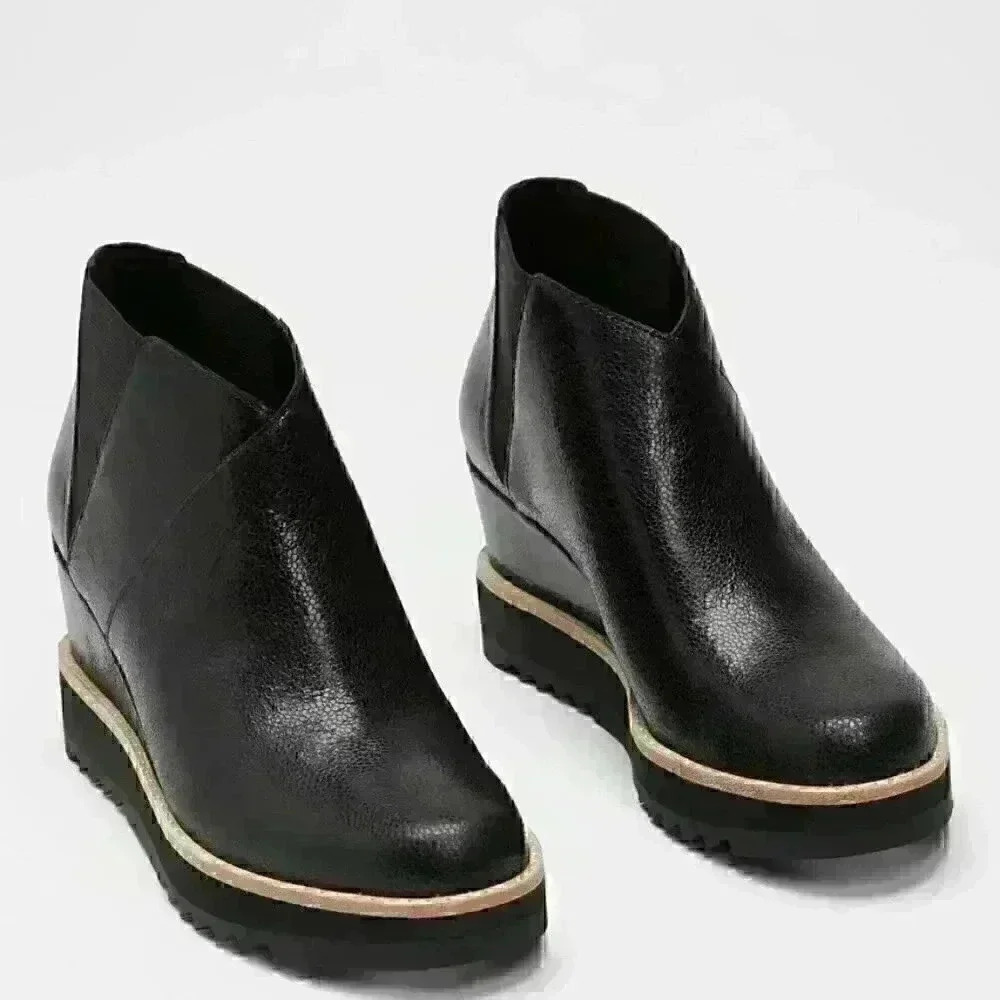 Eileen Fisher Caddy Black Embossed Size 5.5.BRAND NEW (Save $110.00) - Picture 3 of 9